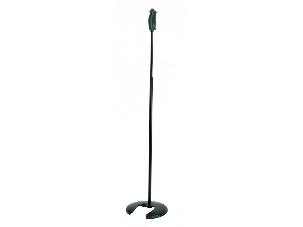 K&M 26075 Stackable one-hand microphone stand black