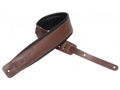 Levys DM1PD Padded Leather Guitar Strap, Brown