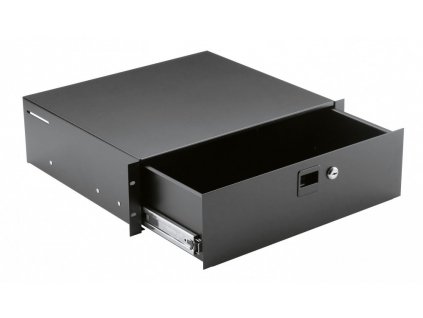 K&M 491/2 Rackmount storage black, 3 spaces, 7,78 kg