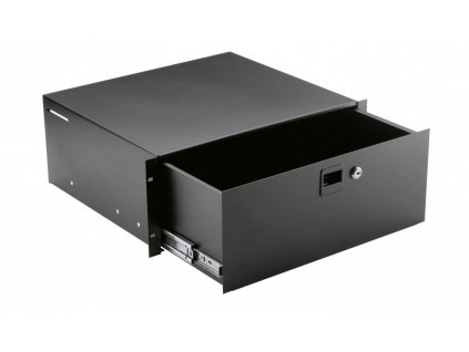 K&M 491/2 Rackmount storage black, 4 spaces, 8,94 kg
