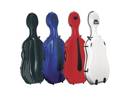 GEWA Cases Cello case Idea Evolution Rolly highgloss White/red