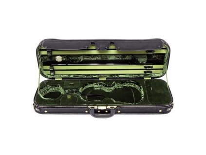 GEWA Violin case JAEGER PRESTIGE Outside brown with carbon optic