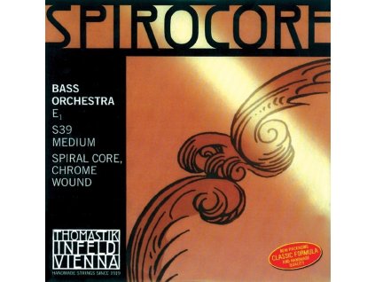 Thomastik Strings For Double Bass Spirocore spiral core E Medium