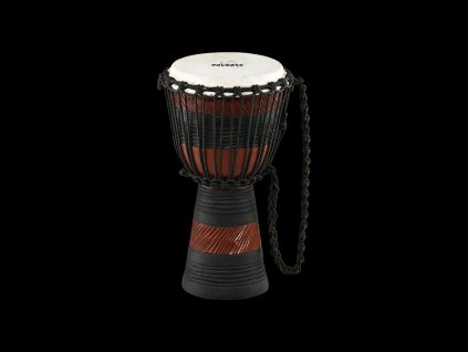 NINO DJEMBE AFRICAN SMALL BROWN/BLACK COMPLEX CARVING
