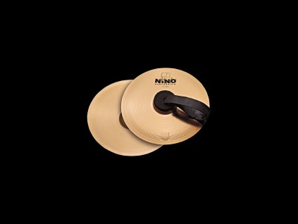 NINO MARCHINGCYMBAL 20CM, PAIR BRONZE, WITH STRAPS & BOX