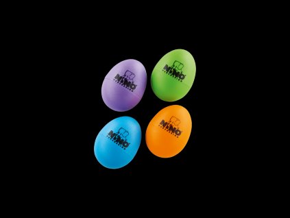 NINO EGG-SHAKER ASSORTMENT 1xSB,1xOR,1xAU,1xGG