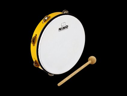 NINO ABS TAMBOURINE 10" YELLOW