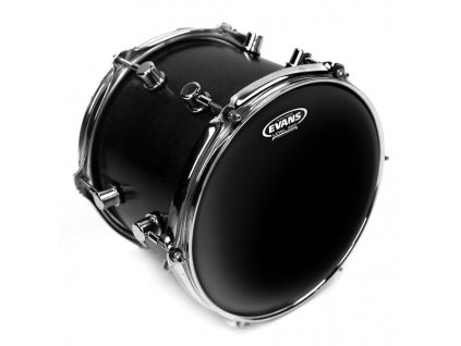 Evans 12´´ Black Chrome Clear