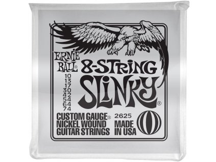 ernie ball p02625 8 string slinky nickel wound 1239288