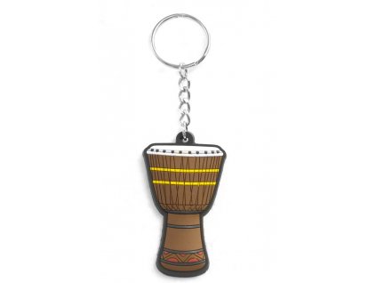 Musician Designer Music Key Chain African Drum Brown