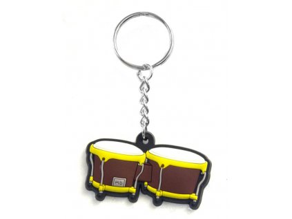 Musician Designer Music Key Chain Bongo Brown