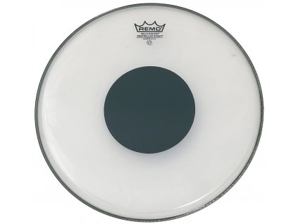 Remo 14'' Ambassador Black Dot Clear