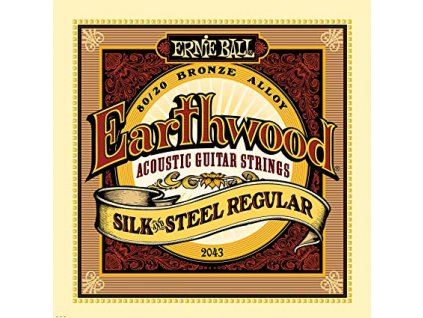 Ernie Ball Earthwood Silk & Steel Regular 80/20 Bronze Acoustic Guitar Strings