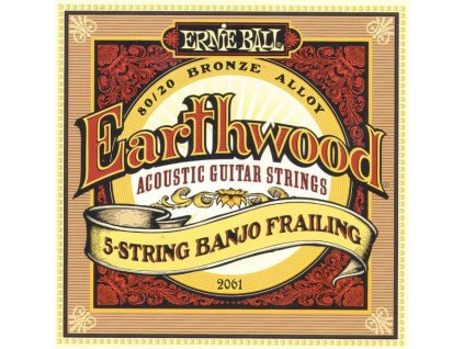 Ernie Ball Earthwood 5 - String Banjo Frailing Loop End 80/20 Bronze Acoustic Guitar