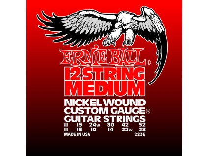 Ernie Ball Medium 12-String Nickel Wound Electric Guitar Strings