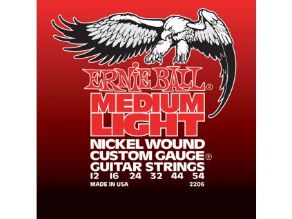 Ernie Ball Medium Light Nickel Wound w/ wound G Electric Guitar Strings