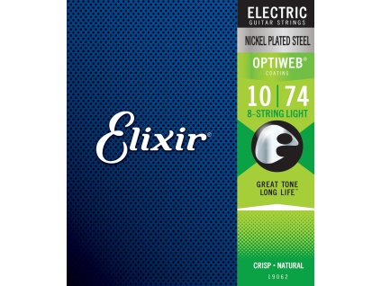 Elixir 19062 10/74 Optiweb 8-String Light