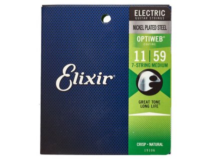 Elixir 19106 11/59 Optiweb 7-String Medium