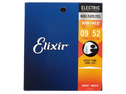 Elixir 12007 9/52 Nanoweb 7-String Super Light