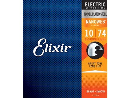 Elixir 12062 10/74 Nanoweb 8-String Light