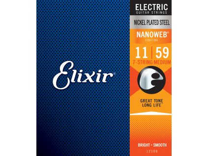 Elixir 12106  11/59 Nanoweb 7-String Medium