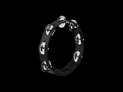 MEINL TOUR TAMBOURINE 8" BLACK, STAINLESS STEEL JINGLES