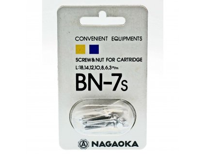 NAGAOKA BN 7S CARTRIDGE MOUNTING SCREWS SILVER