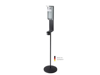 K&M 80328 Disinfectant stand including dispenser Black