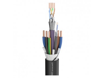 Sommer Cable SC-Monocat 121C, power: 5 x 2,50 mm x CAT.7, DMX: 2 x 0,14 mm Black