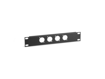 Adam Hall 862215 9.5" U-Shaped Rack Panel 4 Sockets 1 U with Tie Bar