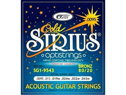 struny na akusticku gitaru 09 43 sg1 9543 sirius gold gorstring