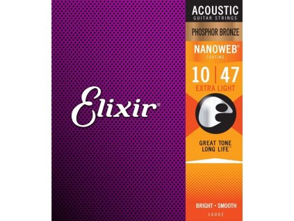 Elixir 16002 10/47 Nanoweb Phosphor Extra Light