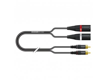 Sommer Cable IC Onyx 2x0,25qmm, Black, 1,00m