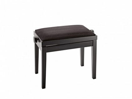 K&M 13900 Piano bench bench black matt finish, seat black velvet