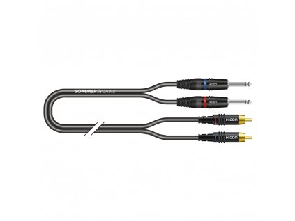 Sommer Cable IC Onyx 2x0,25qmm, Black, 5,00m