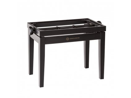 K&M 13700 Piano bench - wooden-frame black matt finish