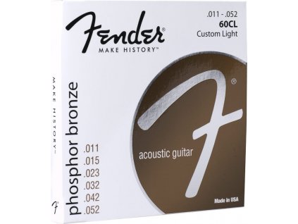 Fender Phosphor Bronze Acoustic 11 - 52 Guitar Strings, Ball End