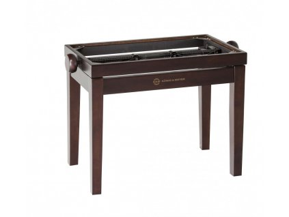 K&M 13730 Piano bench - wooden-frame walnut matt finish