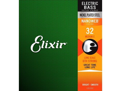 Elixir 15332 Electric Bass NanoWeb Coating C-string .032