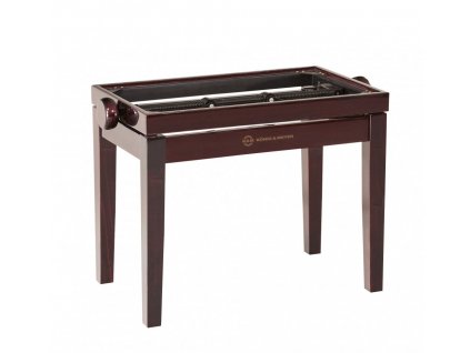 K&M 13751 Piano bench - wooden-frame mahogany glossy finish