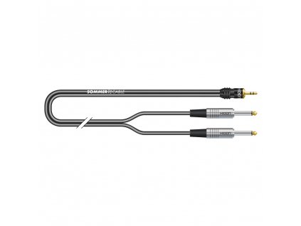 Sommer Cable IC Onyx 2x0,25qmm, Black, 5,00m