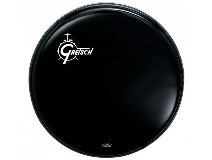 Gretsch Logo Bass Drum Reso 18" Ebony, Offset Logo G5522ELO