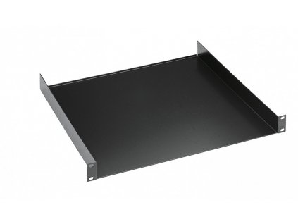 K&M 28481 19" Rack shelf black, 1 space, 300 mm, 1,84 kg