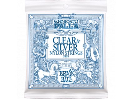 Ernie Ball Ernesto Palla Clear Silver.028-.042