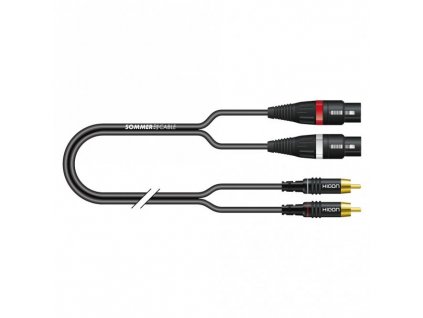 Sommer Cable IC Onyx 2x0,25qmm, Black, 2,50m