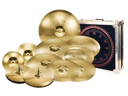 SABIAN PARAGON COMPLETE SET-UP with FLIGHT CASE