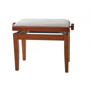 GEWA Piano bench GEWA Piano Deluxe Cherry tree matt Beige cover