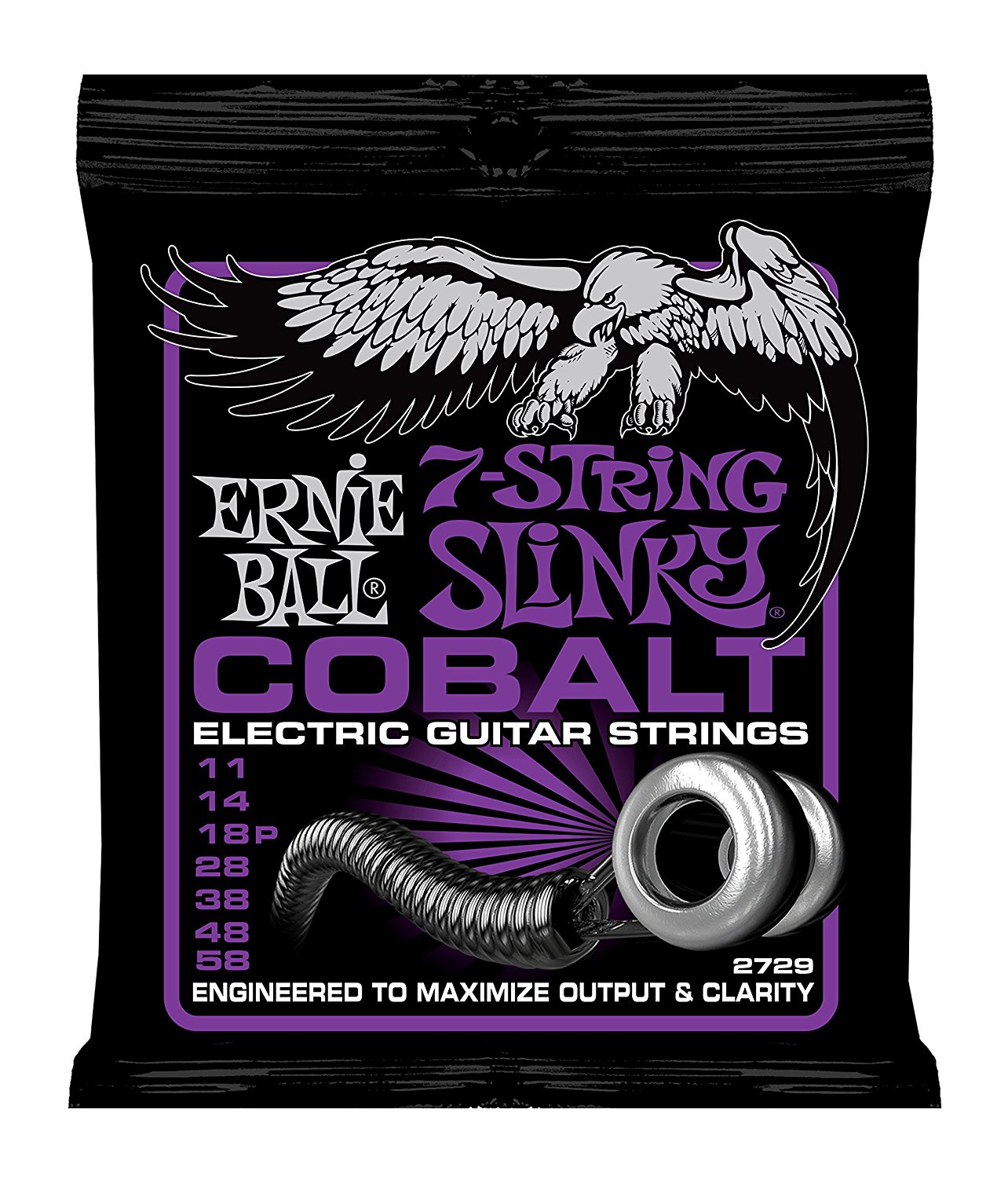 Ernie Ball Cobalt Slinky 7-string Power.011-.058