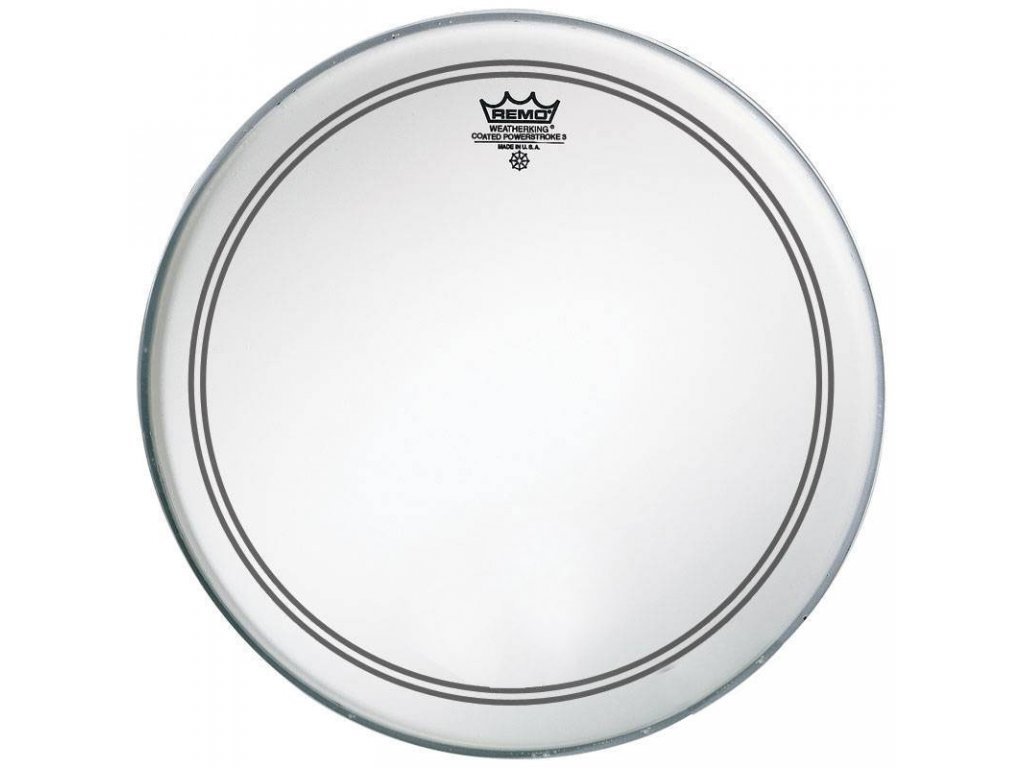 Remo 23" P3-1123-C2 blana pre bicie Powerstroke 3 biela, zdrsnená na bas drum