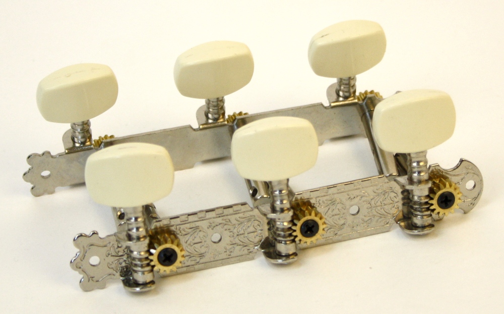 Alice AOD-017A(P) NICKEL-PLATED STEEL GUITAR 3 MACHINE HEAD